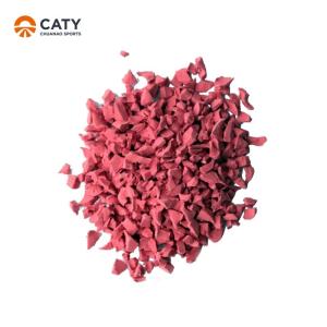 Quality Multifunctional EPDM Rubber Granules Red 1-3mm For Kindergarten wholesale