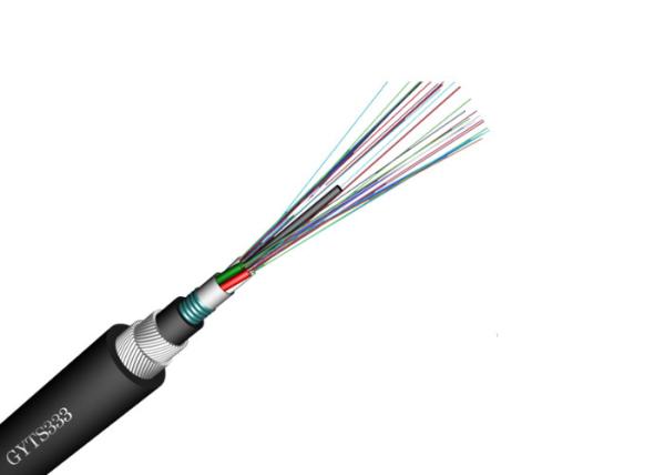 STEEL PE sheath Double steel wire armoured fiber optic cable GYTS333 Metallic