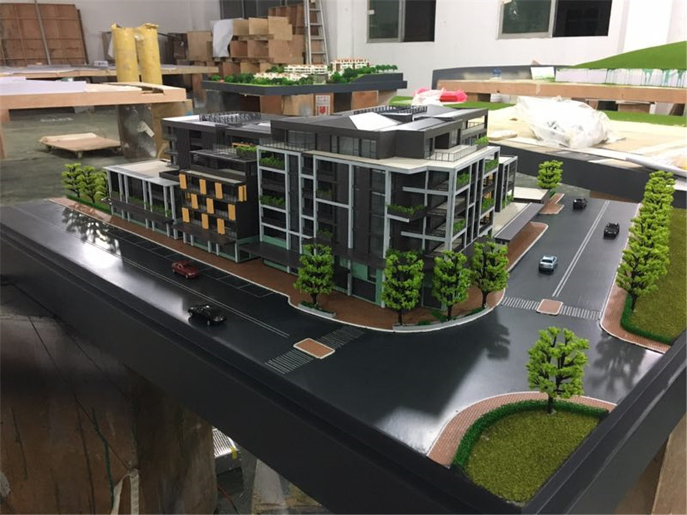 LED Light Inside Miniature Architectural Models Machine Cut Technic