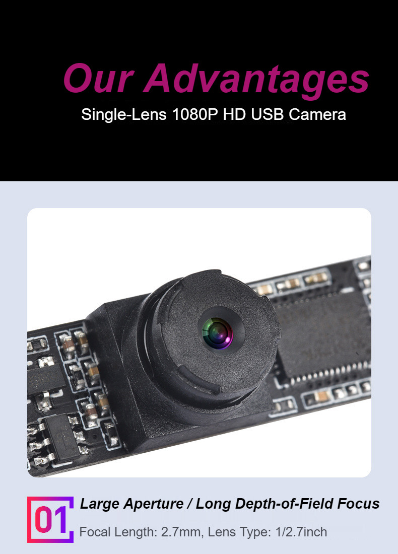 HK2M-H190 High Definition Industrial Laptop Lens Module All-in-One Camera Module Regular work: 0.5W
