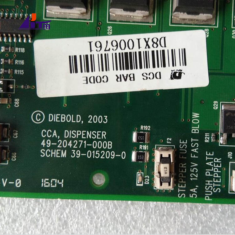 Diebold Opteva Control Board Dispenser CCA 49204271000B 49-204271-000B