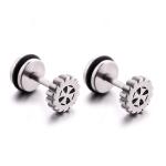 Customized four leaves body piercing jewelry wholesale fashion stud earrings