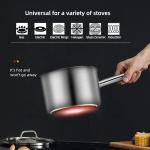 Kitchen Cooking Food Soup Stock Pot Straight Saucepan With SS Handle