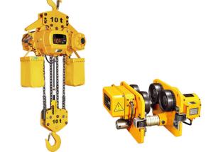 Quality Pendant Control Electric Chain Hoist 5 Ton With Yellow Painting wholesale