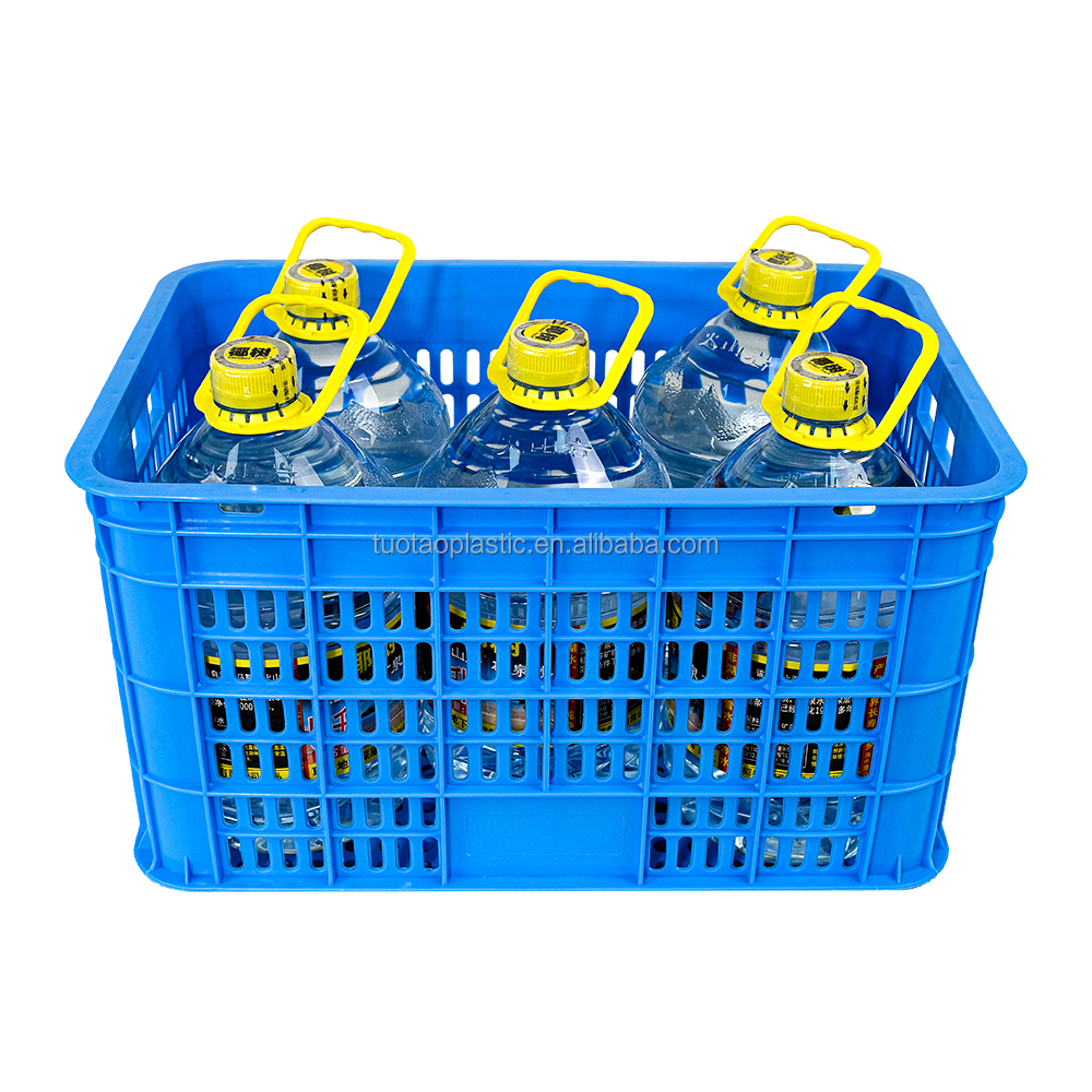 HDPE Reusable Plastic Vegetable Fruit Packaging Box for Grapes Custom Food Container