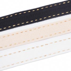 Quality KJ20042 Braided Metallic 2.5cm Webbing Trim wholesale