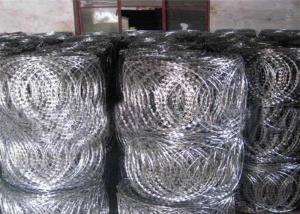 Quality 450mm Coil Blade Width 22mm Flat Razor Wrap Wire Coils For Fence Barrier wholesale