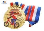 65x4mm Children Banlance Bike Medals In Colors Painting