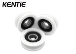 White High Hardness POM Ball Bearing Pulley For Door Guide Rail 6201RS 12x44x15