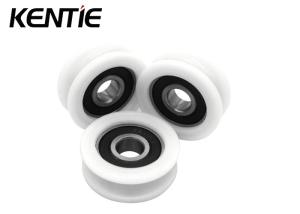 Quality White High Hardness POM Ball Bearing Pulley For Door Guide Rail 6201RS 12x44x15.7mm wholesale
