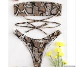 Womail Alluring Biquini Leopard Printed Bikini Push-Up Padded Swimwear Women's