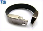 Leather Wristband Metal USB Thumb Drive Body 4GB with Logo Printing