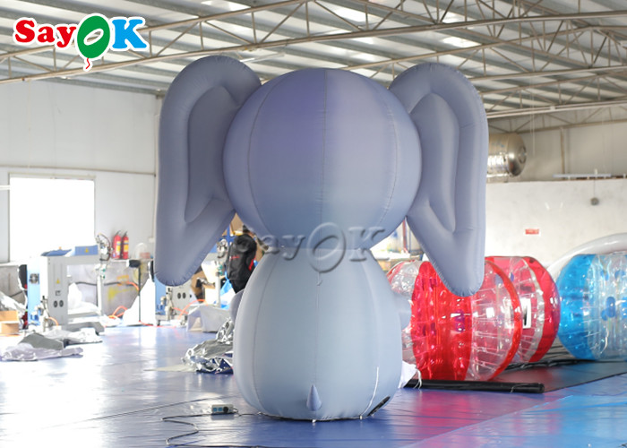 Parade Event Inflatable Cartoon Characters Elephant With Blower