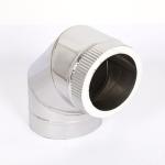 Easy Assembly Single Wall Black Stove Pipe 90 Degree Elbow Satin Black Finish