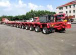 200t Load Capacity Widened Low-Flat Hydraulic Ladder Semi-Trailer for Transporta