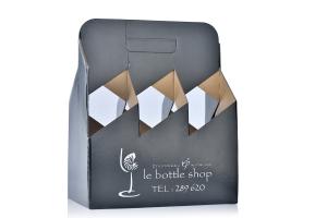 Quality OEM Cardboard Corrugated Shipping Box 6 Bottle Kraft Beer Carry Crate Printing wholesale
