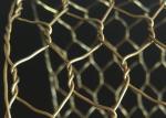 Rugged Decorative Concertina Hexagonal Wire Mesh Cooper Brass Twist Anti