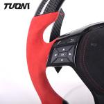 Mercedes W172 W204 C43 AMG Steering Wheel Custom Carbon Fiber Red Alcantara