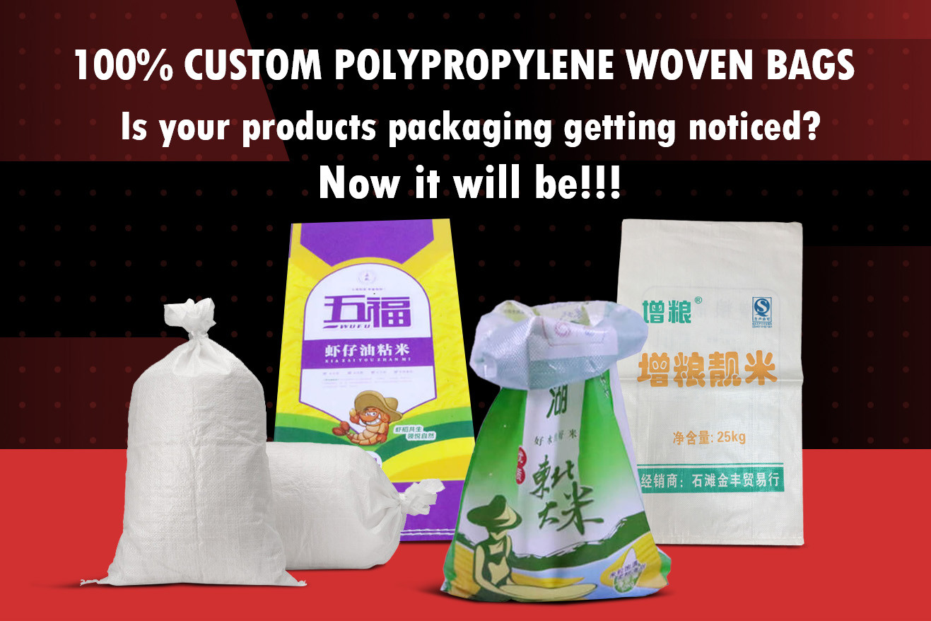 White 50Kg PP Woven Sacks Food Grade Polypropylene Material Eco Friendly