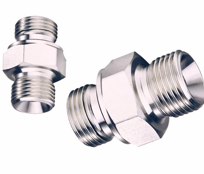 High Quality Steel Carbon German Metric Male H. T to BSPT Male Hydraulic Hose Adapter