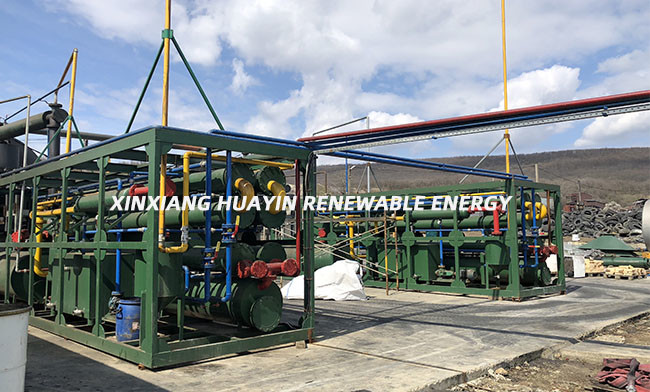 50 TPD Waste Tyre To Oil Pyrolysis Plant Fully Automatic