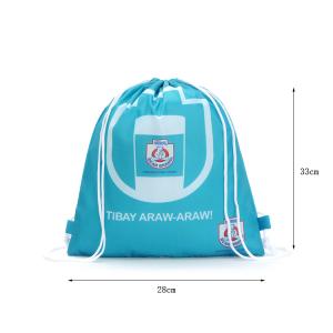 Quality Waterproof Laundry Polyester 190T Nylon Logo Drawstring Gift Bags wholesale