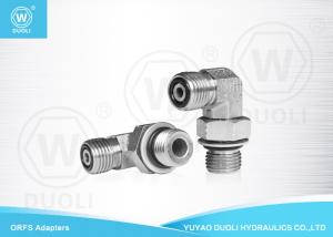 Quality Carbon Steel Hydraulic 90° Elbow ORFS To BSP Male O Ring Seal Fittings wholesale