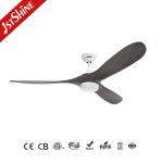 60" Ceiling Fan Light Quiet Indoor Decorative 3 Wood Blade Dc Motor