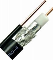 Quality Outdoor RG6 CATV Coaxial Cable PE Jacket with Steel Messenger for Satellite TV wholesale