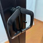 Black Modern Home Aluminium Sliding Glass Doors Security System Slimline Sliding