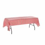 Daily Life 54x108 Inch Disposable Pastic Tablecloth Plain Dyed