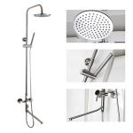 Stainless Steel Brushed Nickel Bath Shower Head Faucet