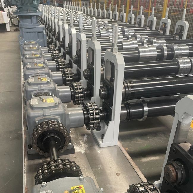 Roof / Wall Metal Roofing Sheet Making Machine Trapezoidal Roofing Sheet Roll Forming Machine