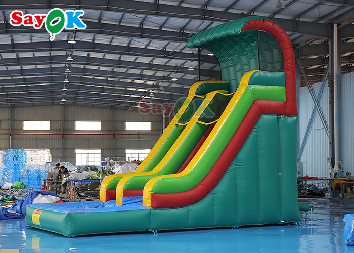 Wet Dry Inflatable Slide Anti Ruptured Commercial Inflatable Water Slide Pool Two PVC Coated Sides