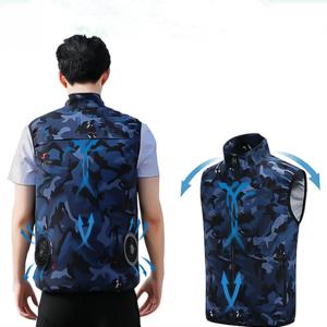 Quality 245g Air Conditioning Vest For Men Summer Cooler Stand Collar wholesale