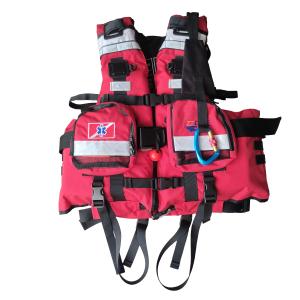 Quality ZTDIVE Water Rescue Life Jacket Wearable Thickened Red Color wholesale