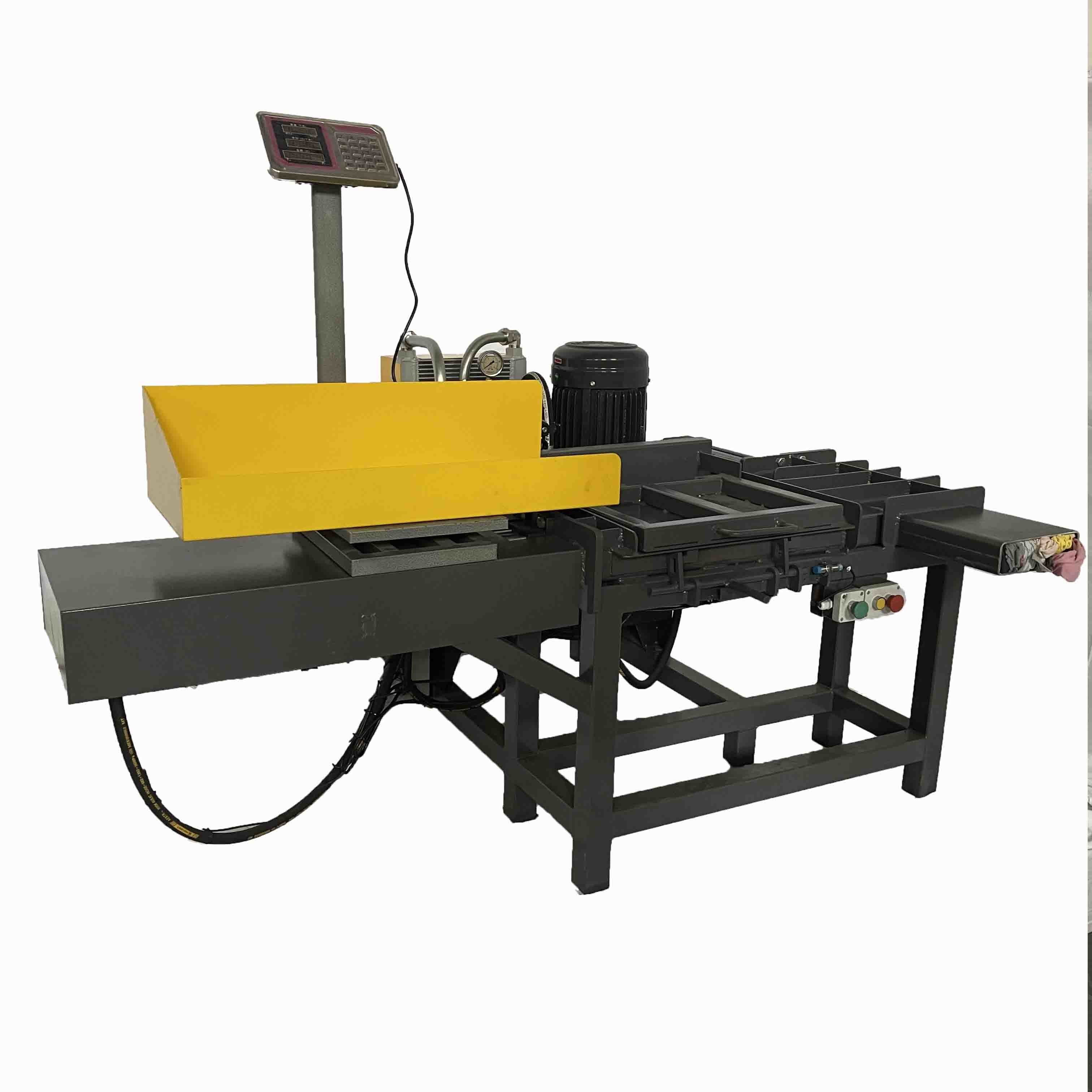 Push Button Control Horizontal Rag Baler 5.5KW With Integrated Scale