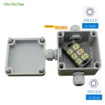 100*100*75mm Pastic Electrical Enclosure Cable Junction Box Connectors Assembled