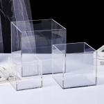 High Transparency Big Clear Acrylic Display Boxes For Collectibles Toy Shoe