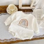 wholesale baby romper rainbow printing clothes set clothing boy and girl romper