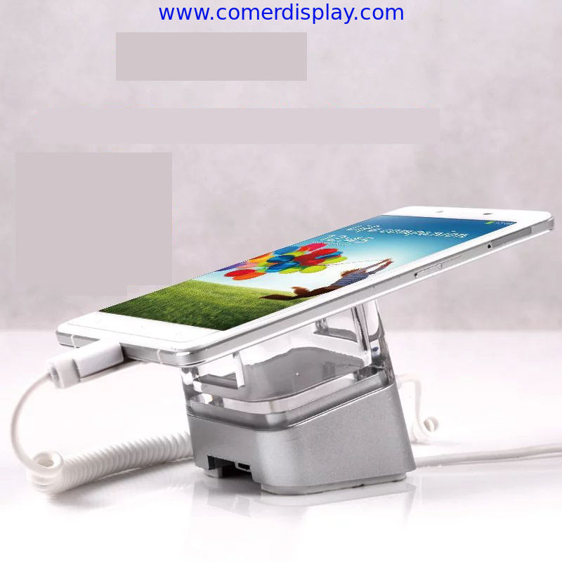 COMER anti-theft alarm stands security display holder cable locking devices for cell phone retail stores