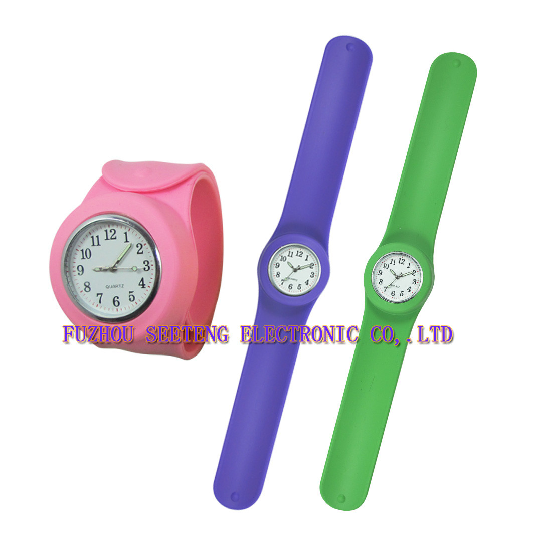 China watch factory customized child slap watch for promotion