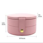 Round Luxury Jewelry Boxes 10.9*10.2*5.9cm Paper Packaging Box Custom Logo