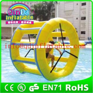 Quality Inflatable Park Equipments Funny floating water wheel Inflatable water walker water roll wholesale