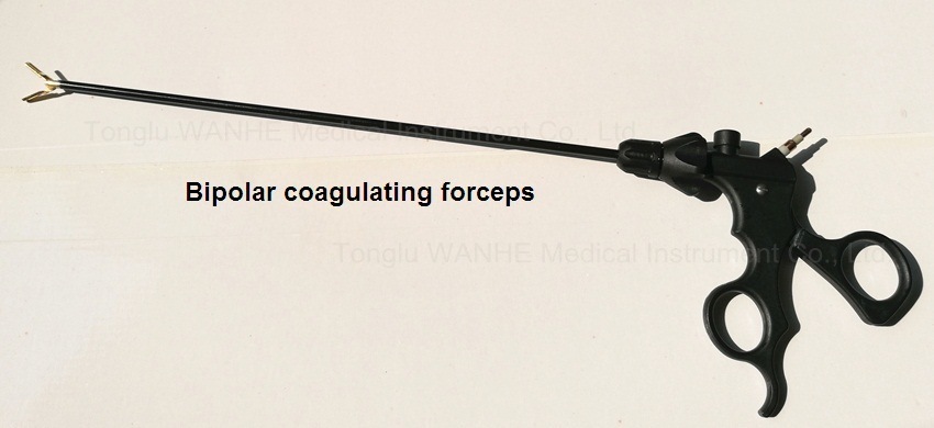 Laparoscopic Instruments Gold-Plated Bipolar Coagulating Forceps