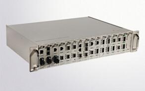 China Network Managed Media Converter 16 Slots Rack mount  System, Web SNMP Telnet on sale