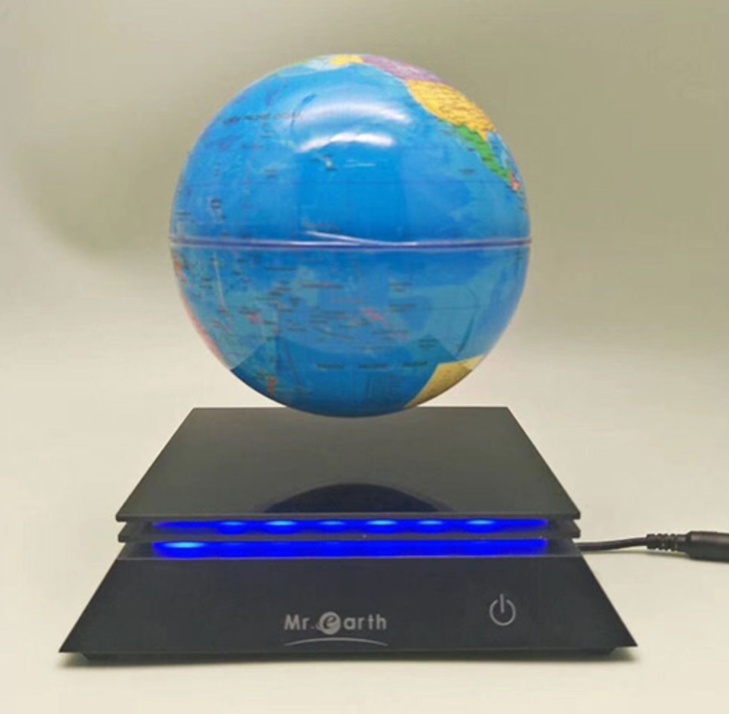 LED trapezium base magnetic levitation floating 6inch globe lamp light for decor toys gift
