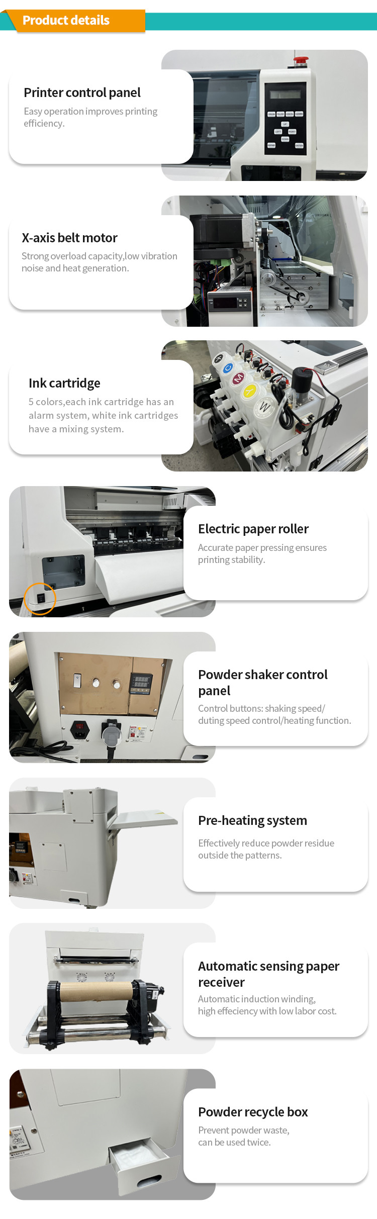Pro Direct To Film Printer Hoson Motherboard DTF Printer Textile Printing