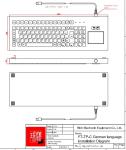 IP65 / IK07 Stainless Steel Industrial Metal Computer Keyboard Waterproof
