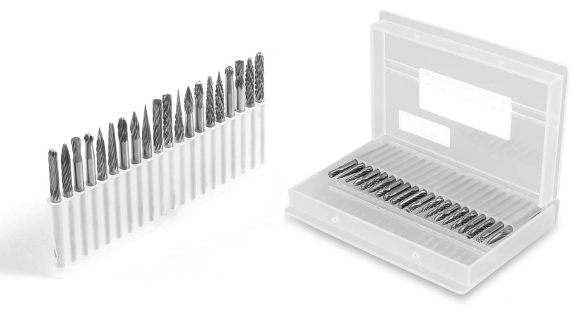 Tungsten Carbide File- 0.118" (3mm) Shank, Rotary Tool Cutting Burrs